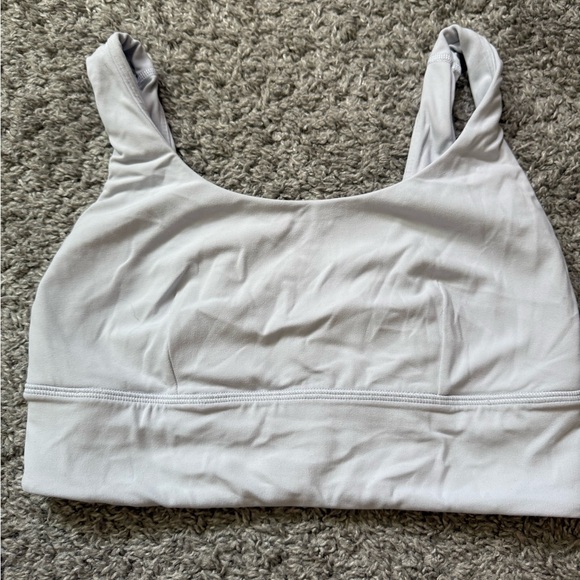 Lululemon Athletica Light Gray Sports Bra - Picture 1 of 2
